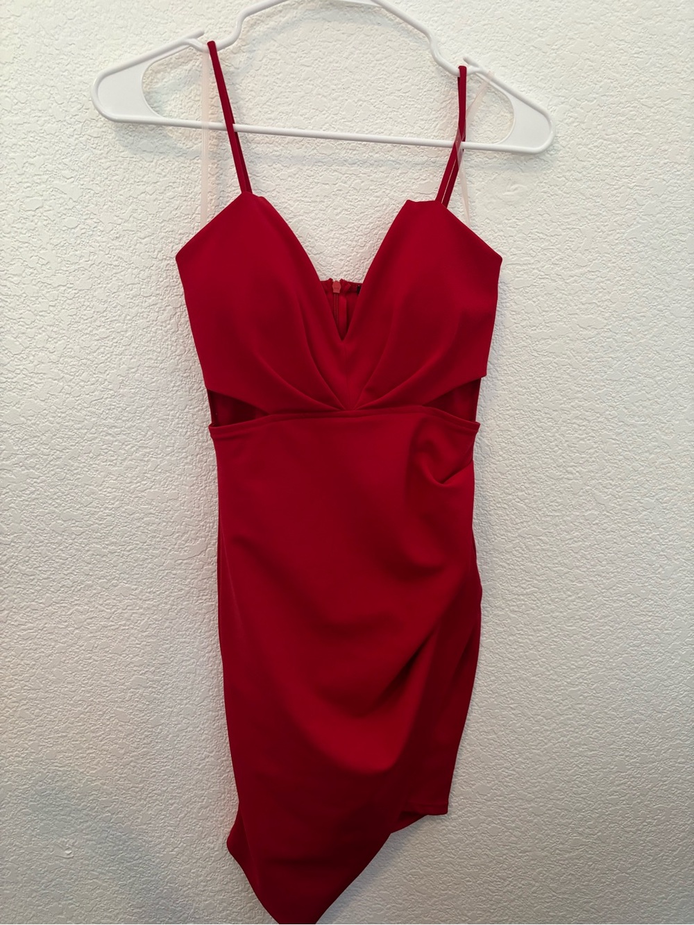 Fashion Nova Red Spaghetti-Strap Mini Dress